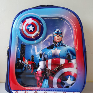 Cartoon Trolley Bag - Captain America