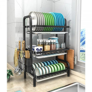 High quality heavy duty 3 tier dish rack